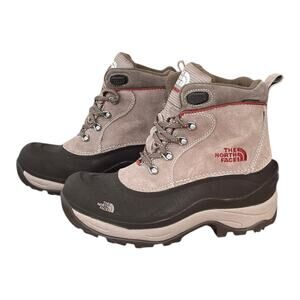 The North Face Brown Primaloft Insulated Waterproof Boots Mint Hiking Women 9